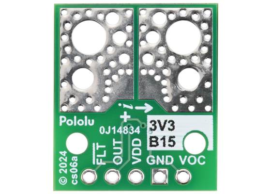 ACS37220LEZATR-150B3 Current Sensor Compact Carrier -150A to +150A, 3.3V, bottom view.