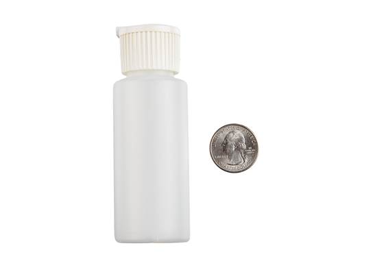 Cylinder Bottle - 2oz, Flip Top Cap (3)