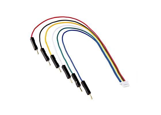 XRP Motor to Breadboard Jumper Cable - 6in. (6-pin JST-SH)