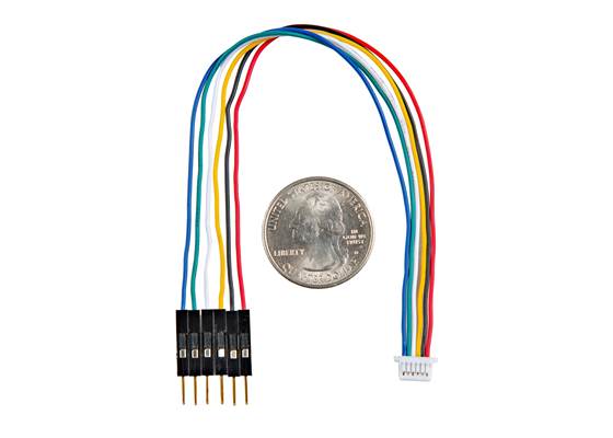 XRP Motor to Breadboard Jumper Cable - 6in. (6-pin JST-SH) (5)