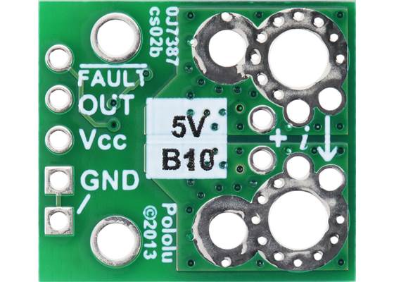 ACS71240KEXBLT-010B5 Current Sensor Carrier -10A to +10A, 5V, bottom view.