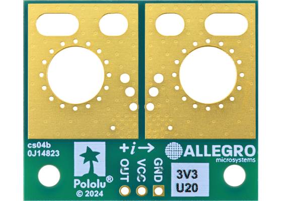 ACS72981ELRATR-200U3 Current Sensor Large Carrier 0A to 200A, 3.3V, bottom view.
