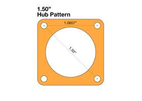 Hub Adapter - 1.50" to 1.50" (3)
