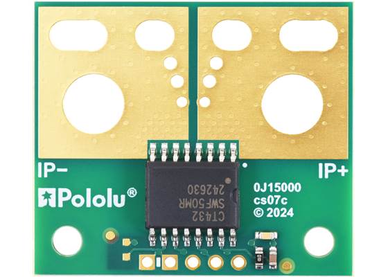 CT432-HSWF50MR TMR Current Sensor Large Carrier -50A to +50A, 5V, top view.