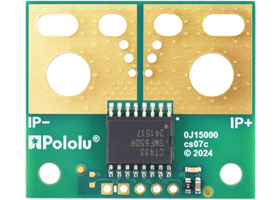 CT433-HSWF65DR TMR Current Sensor Large Carrier 0A to 65A, 3.3V, top view.