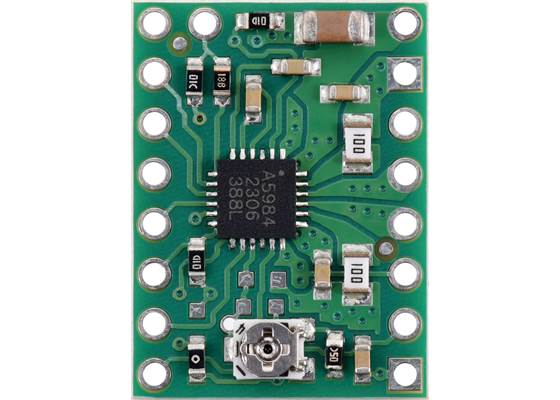 A5984 Stepper Motor Driver Carrier, Adjustable Current, top view.