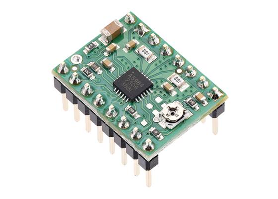 A5984 Stepper Motor Driver Carrier, Adjustable Current (Soldered Header Pins).