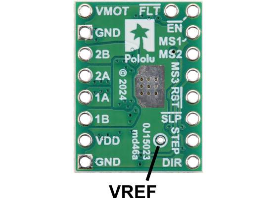 VREF pin on the A5984 Stepper Motor Driver Carrier.
