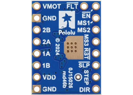 A5984 Stepper Motor Driver Carrier, Blue Edition, bottom view. (1)