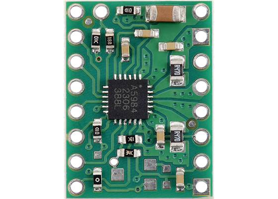 A5984 Stepper Motor Driver Carrier, Fixed 500mA@5V / 330mA@3.3V, top view.
