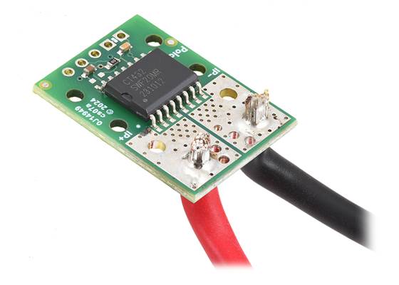 CT432/CT433 TMR Current Sensor Compact Carrier with wires soldered directly to the board.