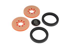 Precision Disc Wheel - 2" (Clear Pink, 2 Pack) (2)