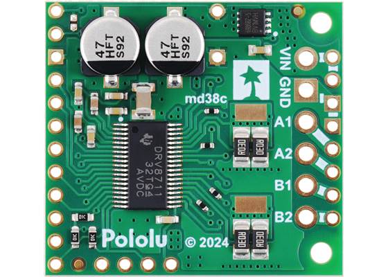 Pololu High-Power Stepper Motor Driver 36v8, top view.