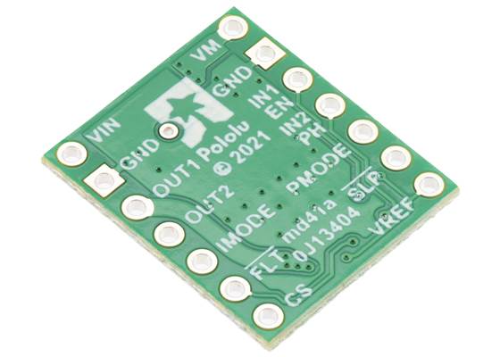 TB67H453FNG Single Brushed DC Motor Driver Carrier, bottom view.