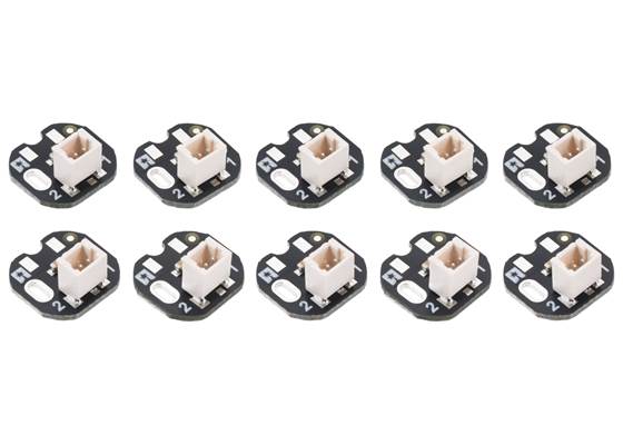 JST SH-Style Connector Board for Micro Metal Gearmotors, 2-Pin, Back-Entry (10-Pack)