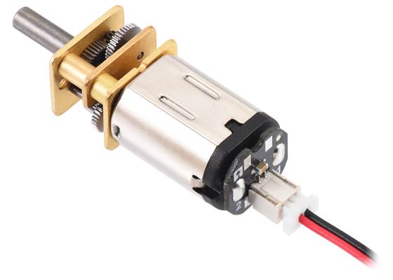 Micro Metal Gearmotor with Back-Entry, 2-Pin JST SH-Style Connector Board and cable (cable not included).