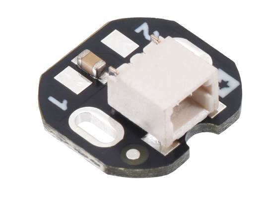 JST SH-Style Connector Board for Micro Metal Gearmotors, 2-Pin, Side-Entry.