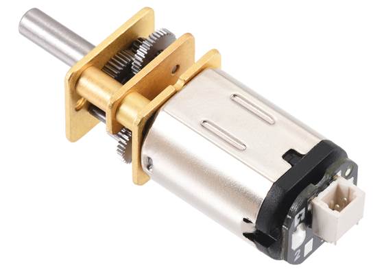 Micro Metal Gearmotor with Side-Entry, 2-Pin JST SH-Style Connector Board.