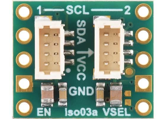 Pololu I²C Isolator with Isolated Power and Connectors, ISO1640, MIE1W0505BGLVH, 5V/3.3V, 200mA. (1)