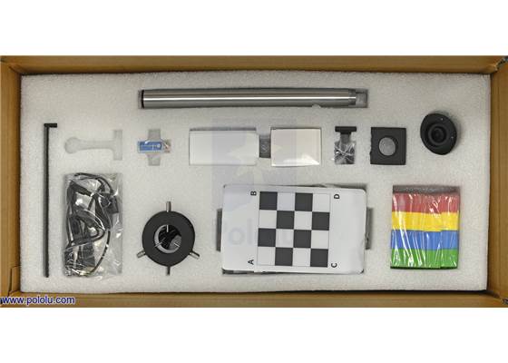 Main contents of the Dobot Vision Kit.