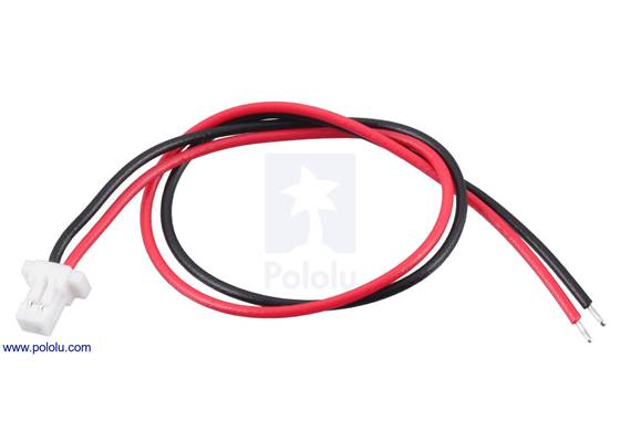 JST SH-Style Cable, 2-Pin, Single-Ended Female, 12cm.