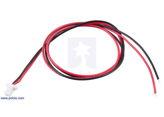 JST SH-Style Cable, 2-Pin, Single-Ended Female, 30cm.