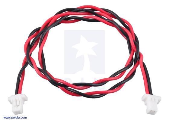 JST SH-Style Cable, 2-Pin, Female-Female, 25cm.