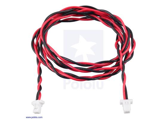 JST SH-Style Cable, 2-Pin, Female-Female, 63cm.