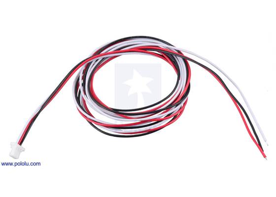 JST SH-Style Cable, 3-Pin, Single-Ended Female, 75cm.