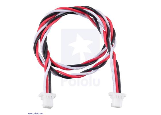 JST SH-Style Cable, 3-Pin, Female-Female, 25cm.