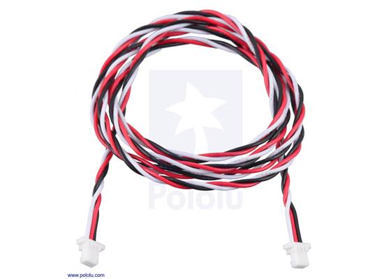 JST SH-Style Cable, 3-Pin, Female-Female, 63cm.