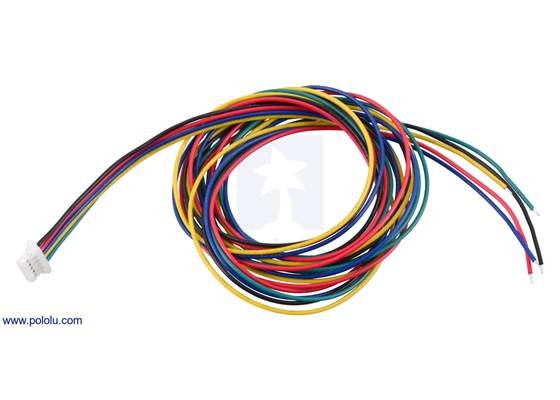 JST SH-Style Cable, 5-Pin, Single-Ended Female, 75cm.