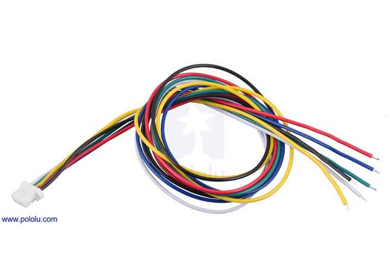 JST SH-Style Cable, 6-Pin, Single-Ended Female, 30cm.