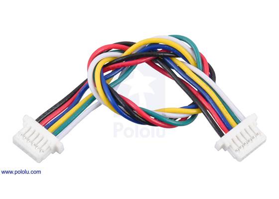 JST SH-Style Cable, 6-Pin, Female-Female, 10cm.