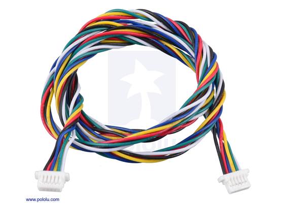 JST SH-Style Cable, 6-Pin, Female-Female, 63cm.