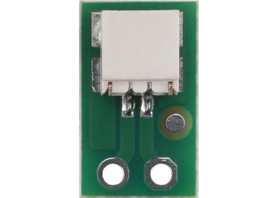 Breakout for JST SH-Style Connector, 2-Pin Male Side-Entry.