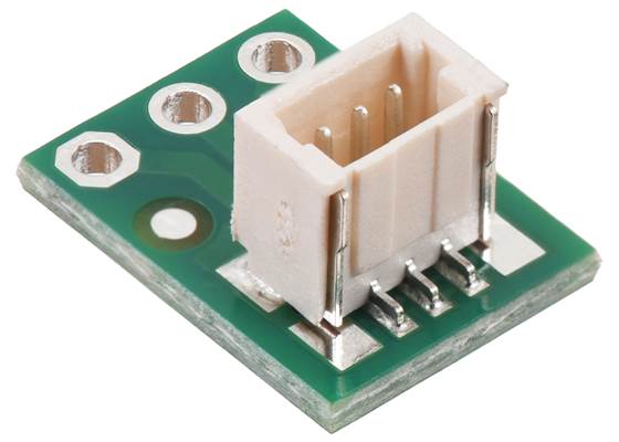 Breakout for JST SH-Style Connector, 3-Pin Male Top-Entry. (1)