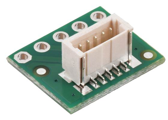 Breakout for JST SH-Style Connector, 5-Pin Male Top-Entry. (1)