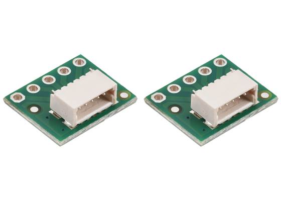 Breakout for JST SH-Style Connector, 5-Pin Male Side-Entry (2-Pack).