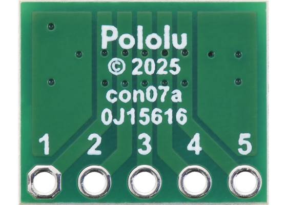 Breakout for JST SH-Style Connector, 5-Pin Male.