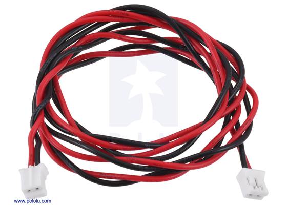 JST PH-Style Cable, 2-Pin, Female-Female, 63cm.