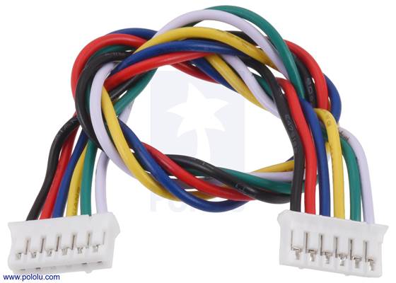 JST PH-Style Cable, 6-Pin, Female-Female, 16cm.