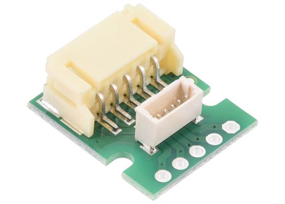 Breakout for JST PH-Style Connector, 5-Pin Male Side-Entry, with SH. (1)