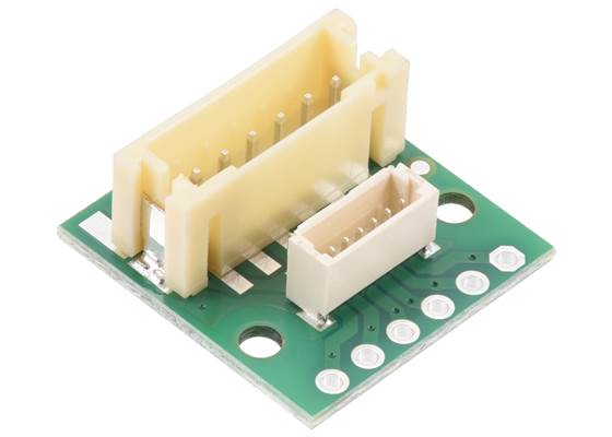 Breakout for JST PH-Style Connector, 6-Pin Male Top-Entry, with SH. (1)