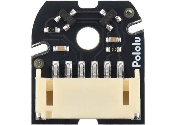 Magnetic Encoder with Side-Entry Connector for 20D mm Metal Gearmotors.