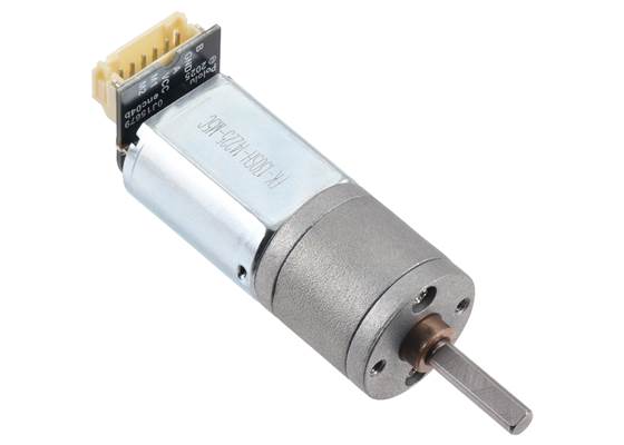 Magnetic Encoder with Side-Entry Connector assembled on a 20D mm Metal Gearmotor with Extended Motor Shaft. (2) (2)