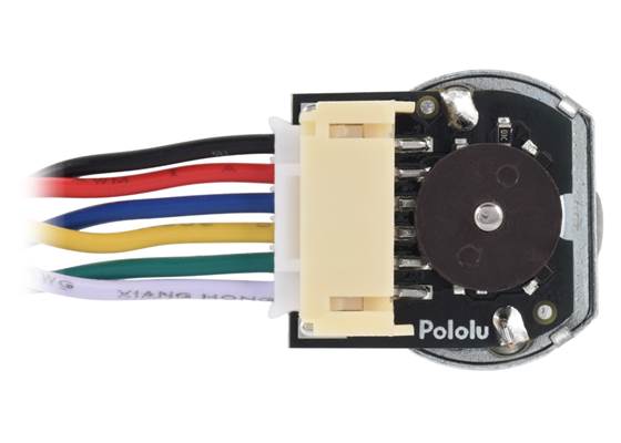 Magnetic Encoder with Side-Entry Connector assembled on a 20D mm Metal Gearmotor with Extended Motor Shaft (JST PH cable not included). (2) (2)