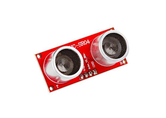 Ultrasonic Distance Sensor - 3.3V (HC-SR04), 15° (red)