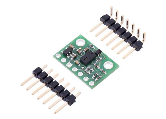 VL6180X Time-of-Flight Distance Sensor Carrier with included header pins.