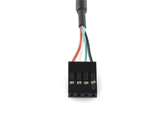 Panel Mount USB to 4-pin Female Header Cable - 6' (2)